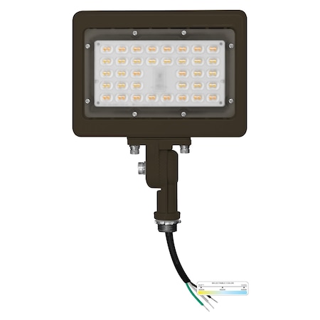 Nuwatt 15W Bronze LED Flood Light 3000K/4000K/5000K 3CCT IP65 Outdoor Waterproof Lighting, Knuckle Mount NW-SFL-15W-3CT-KN-BZ